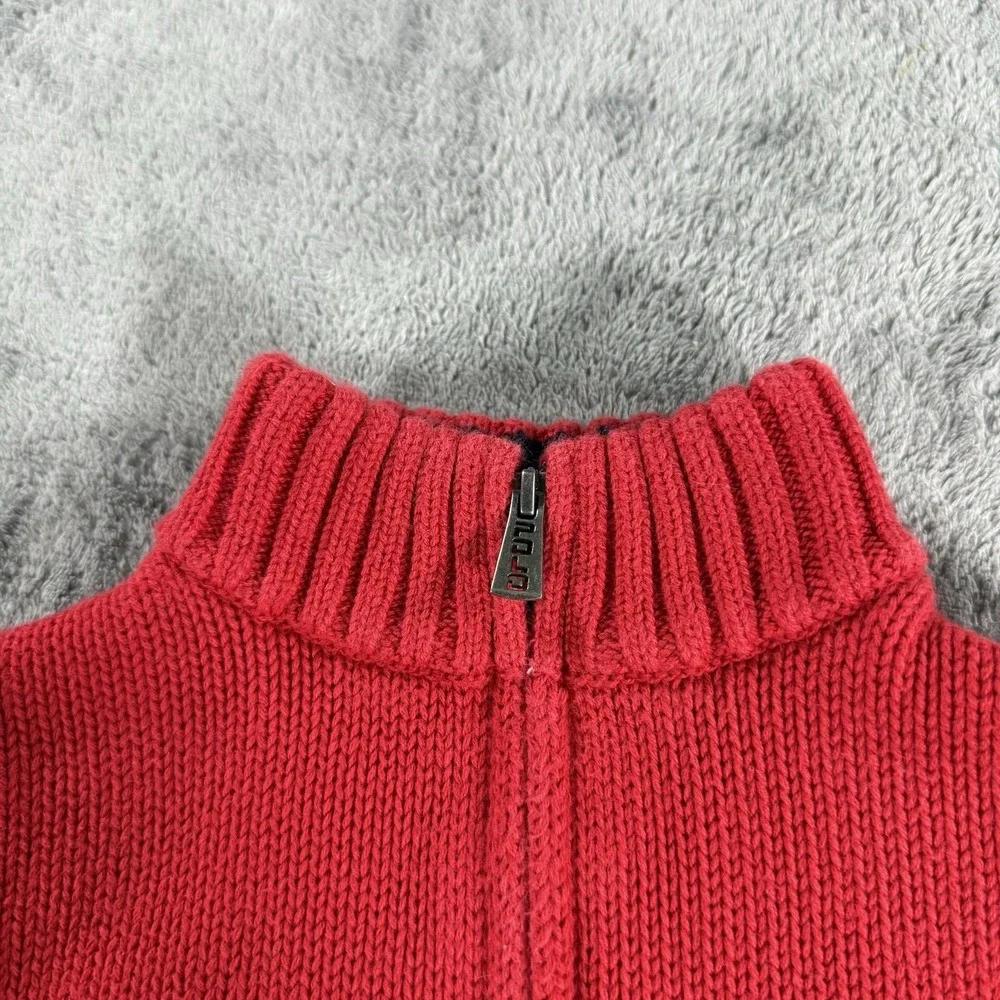 RALPH LAUREN TODDLER BOY RED QUARTER ZIP SWEATER SIZE 18 MONTHS